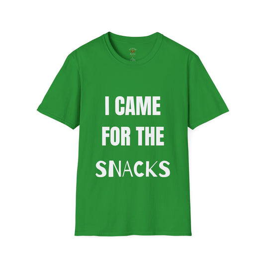 "I Came For The Snacks” Unisex Softstyle T-Shirt