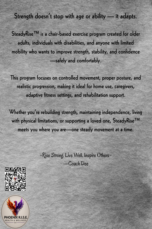 SteadyRise™ : Chair-Based Exercise for Strength, Mobility, & Independence (Digital PDF)