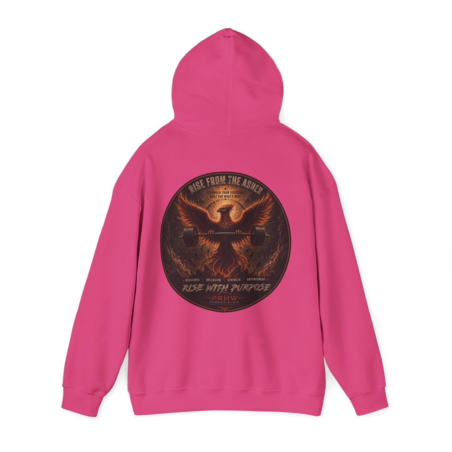PRHW Branded Hoodie —Rise Strong