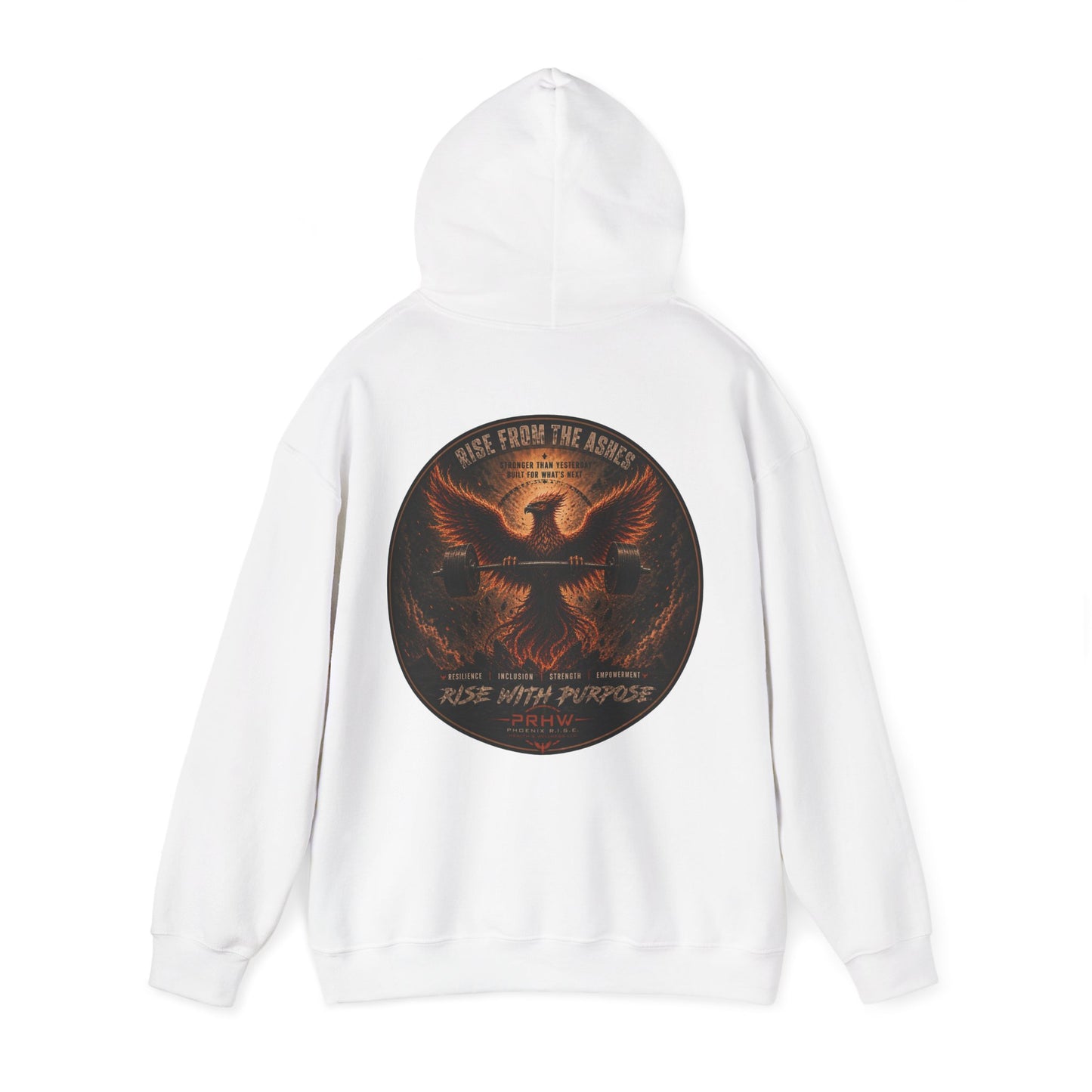 PRHW Branded Hoodie —Rise Strong