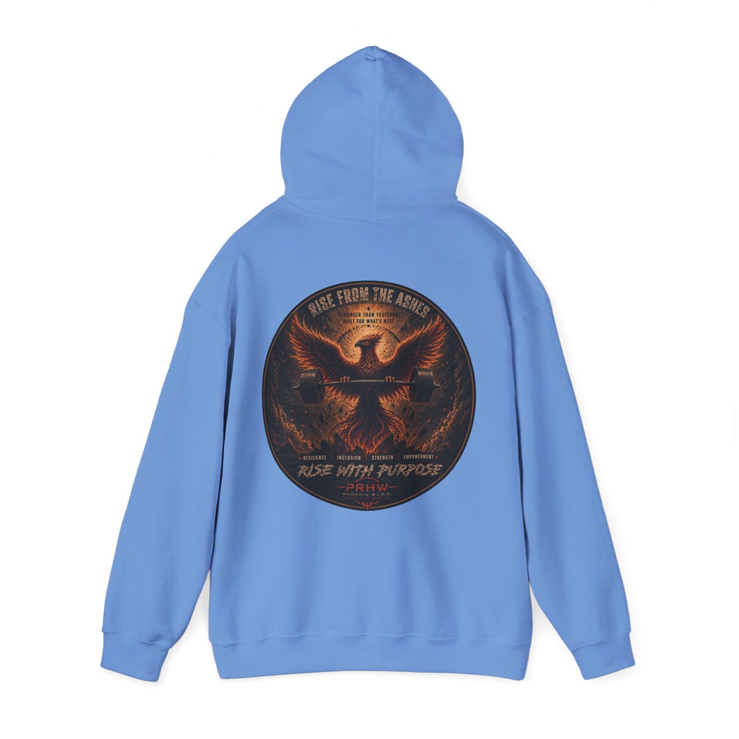 PRHW Branded Hoodie —Rise Strong