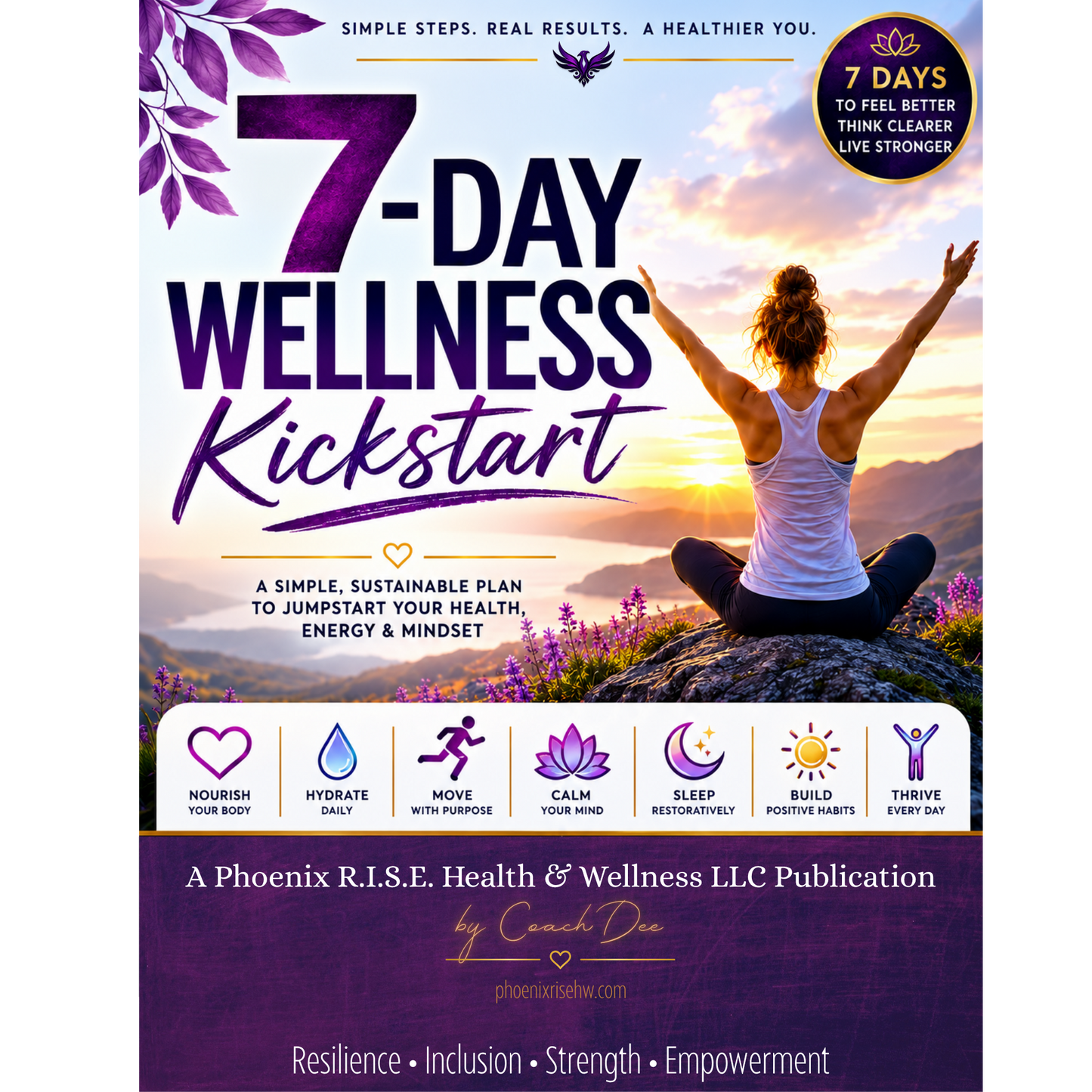 7-Day Wellness Kickstart Guide & Workbook (Printable PDF)